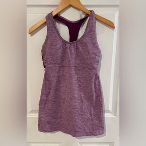 Lululemon Heathered Purple Tank Top